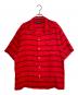 WACKO MARIA（ワコマリア）の古着「26SS STRIPED OPEN COLLAR SHIRT S/S ( ストライプ オープンカラー シャツ ショートスリーブ )」｜レッド