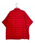 WACKO MARIA (ワコマリア) 26SS STRIPED OPEN COLLAR SHIRT S/S ( ストライプ オープンカラー シャツ ショートスリーブ ) レッド サイズ:XXL：25000円