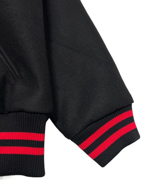 OBEY（オベイ）OBEY (オベイ) TOKYO INTERNATIONAL VARSITY JACKET ブラック×レッド サイズ:XLの古着・服飾アイテム