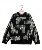 SUPREMEシュプリーム）の古着「Guns Sweater」｜ブラック
