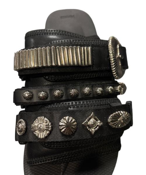 suicoke（スイコック）suicoke (スイコック) TOGA (トーガ) 装飾 サンダル ブラック サイズ:US10の古着・服飾アイテム