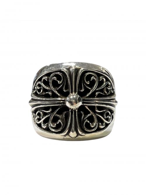CHROME HEARTS（クロムハーツ）CHROME HEARTS (クロムハーツ) Classic Oval Cross Ring シルバー サイズ:24.5の古着・服飾アイテム