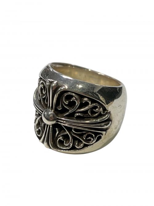 CHROME HEARTS（クロムハーツ）CHROME HEARTS (クロムハーツ) Classic Oval Cross Ring シルバー サイズ:24.5の古着・服飾アイテム