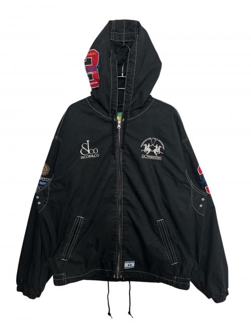 SUPREME（シュプリーム）Supreme (シュプリーム) La Martina (ラ マルティ－ナ) Jacob&Co (ジェイコブ) Lightweight Hooded Jacket ブラック サイズ:Lの古着・服飾アイテム