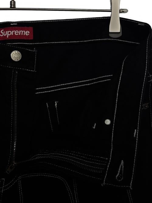 SUPREME（シュプリーム）SUPREME (シュプリーム) Inset Spellout Baggy Jean ブラック サイズ:32の古着・服飾アイテム