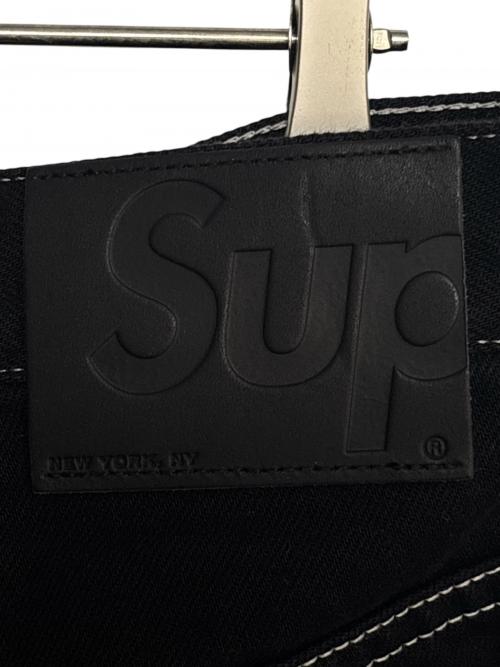 SUPREME（シュプリーム）SUPREME (シュプリーム) Inset Spellout Baggy Jean ブラック サイズ:32の古着・服飾アイテム