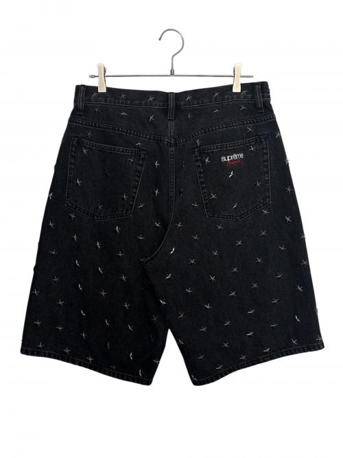 SUPREME（シュプリーム）SUPREME (シュプリーム) Stars Studded Baggy Denim Short ブラック サイズ:32の古着・服飾アイテム