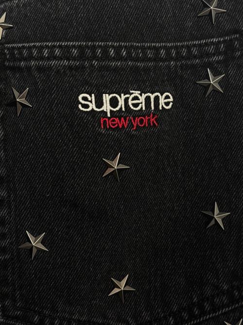 SUPREME（シュプリーム）SUPREME (シュプリーム) Stars Studded Baggy Denim Short ブラック サイズ:32の古着・服飾アイテム