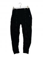 STONE ISLANDストーンアイランド）の古着「NYLON METAL IN ECONYL Front Zip Cargo Pants」｜ブラック