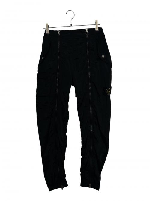 STONE ISLAND（ストーンアイランド）STONE ISLAND (ストーンアイランド) NYLON METAL IN ECONYL Front Zip Cargo Pants ブラック サイズ:W28の古着・服飾アイテム