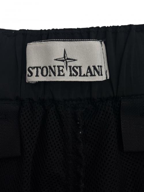 STONE ISLAND（ストーンアイランド）STONE ISLAND (ストーンアイランド) NYLON METAL IN ECONYL Front Zip Cargo Pants ブラック サイズ:W28の古着・服飾アイテム
