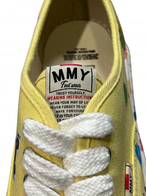 Maison MIHARA YASUHIRO（メゾン ミハラ ヤスヒロ）Maison MIHARA YASUHIRO (メゾン ミハラ ヤスヒロ) BAKER OG Sole Sticker Printed Canvas Low-top Sneaker イエロー サイズ:47 未使用品の古着・服飾アイテム