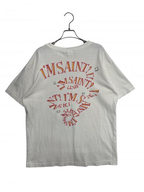 SAINT MICHAEL（セントマイケル）SAINT MICHAEL (セントマイケル) DSNY SS TEE MAD HATTER ホワイト サイズ:Lの古着・服飾アイテム