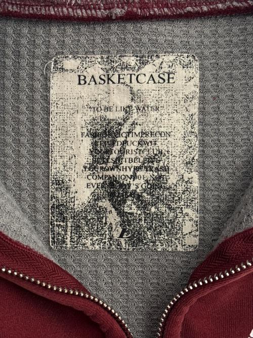 BASKETCASE GALLERY（バスケットケース ギャラリー）BASKETCASE GALLERY (バスケットケース ギャラリー) ダブルフェイス フーディー ブラウン サイズ:Lの古着・服飾アイテム