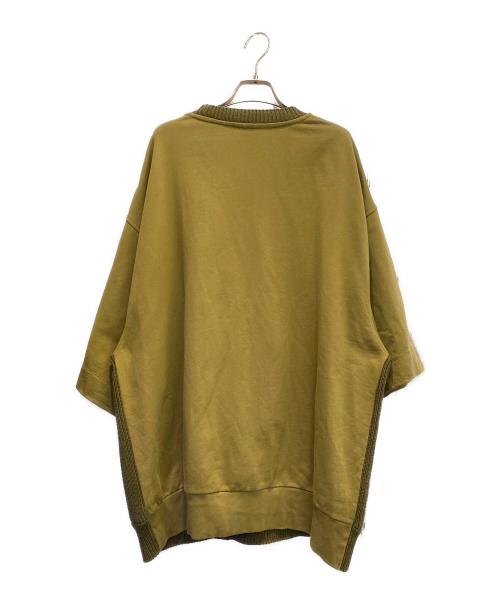 DRIES VAN NOTEN（ドリスヴァンノッテン）DRIES VAN NOTEN (ドリスヴァンノッテン) ニットドッキング カットソー オリーブ サイズ:Ｍの古着・服飾アイテム