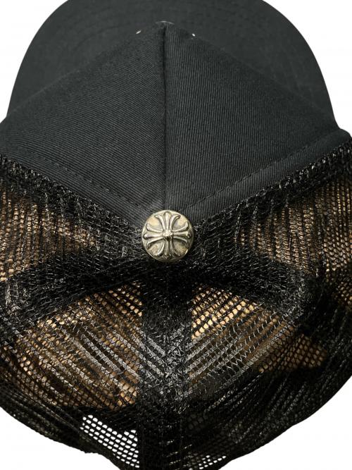 CHROME HEARTS（クロムハーツ）Chrome Hearts (クロムハーツ) Triple Cross Trucker Cap ブラック×ホワイトの古着・服飾アイテム