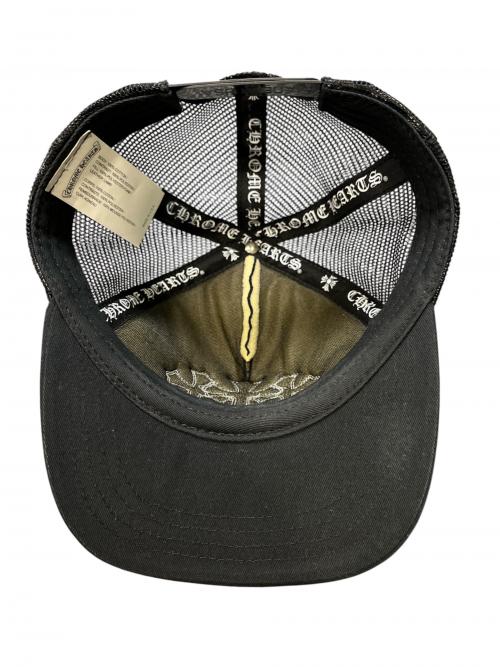 CHROME HEARTS（クロムハーツ）Chrome Hearts (クロムハーツ) Triple Cross Trucker Cap ブラック×ホワイトの古着・服飾アイテム