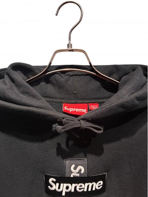 SUPREME（シュプリーム）SUPREME (シュプリーム) Cross Box Logo Hooded ブラック サイズ:Lの古着・服飾アイテム