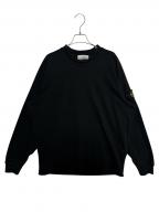 STONE ISLANDストーンアイランド）の古着「Cotton sweatshirt double collar raglan sleeves」｜ブラック