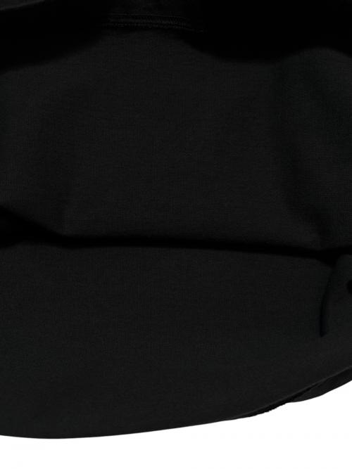 STONE ISLAND（ストーンアイランド）STONE ISLAND (ストーンアイランド) Cotton sweatshirt double collar raglan sleeves ブラック サイズ:Lの古着・服飾アイテム