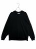STONE ISLAND（ストーンアイランド）の古着「Cotton sweatshirt double collar raglan sleeves」｜ブラック