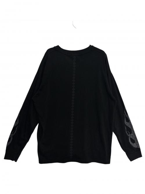 CHROME HEARTS（クロムハーツ）CHROME HEARTS (クロムハーツ) Flame Crosses Longsleeve ブラック サイズ:XLの古着・服飾アイテム