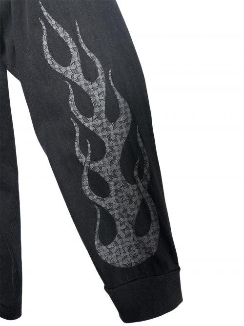 CHROME HEARTS（クロムハーツ）CHROME HEARTS (クロムハーツ) Flame Crosses Longsleeve ブラック サイズ:XLの古着・服飾アイテム