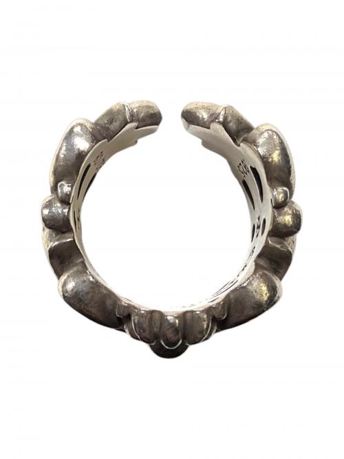 CHROME HEARTS（クロムハーツ）CHROME HEARTS (クロムハーツ) DOUBLE FLORAL CROSS RING ダブルフローラルクロスリング シルバー サイズ:21号の古着・服飾アイテム