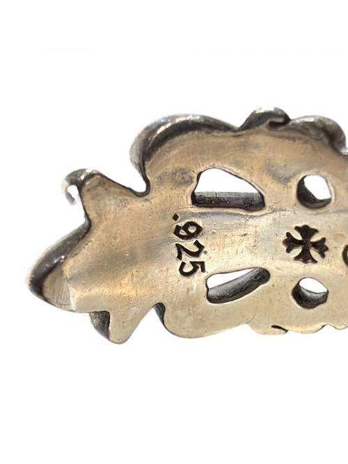 CHROME HEARTS（クロムハーツ）CHROME HEARTS (クロムハーツ) DOUBLE FLORAL CROSS RING ダブルフローラルクロスリング シルバー サイズ:21号の古着・服飾アイテム