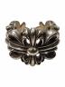 CHROME HEARTS（クロムハーツ）の古着「DOUBLE FLORAL CROSS RING ダブルフローラルクロスリング」｜シルバー