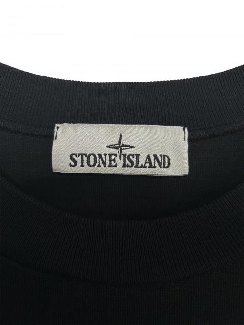 STONE ISLAND（ストーンアイランド）STONE ISLAND (ストーンアイランド) ロゴワッペンロングカットソー ブラック サイズ:Mの古着・服飾アイテム