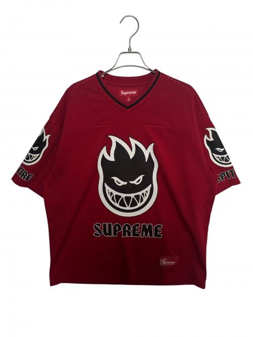 SUPREME（シュプリーム）Supreme (シュプリーム) SPITFIRE (スピットファイア) Football Jersey ( フットボール ジャージ ) レッド サイズ:Mの古着・服飾アイテム