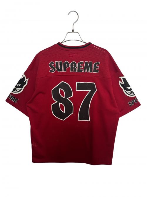 SUPREME（シュプリーム）Supreme (シュプリーム) SPITFIRE (スピットファイア) Football Jersey ( フットボール ジャージ ) レッド サイズ:Mの古着・服飾アイテム