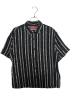 Supreme（シュプリーム）の古着「Old English Stripe Silk S/S Shi0rt ( オールド イングリッシュ ストライプ シルク ショートスリーブ シャツ )」｜ブラック×ホワイト