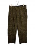 SUPREMEシュプリーム）の古着「Leopard Wool Trouser ( レオパード ウール トラウザー )」｜ゴールド×ブラウン