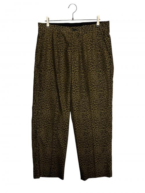SUPREME（シュプリーム）Supreme (シュプリーム) Leopard Wool Trouser ( レオパード ウール トラウザー ) ゴールド×ブラウン サイズ:34の古着・服飾アイテム