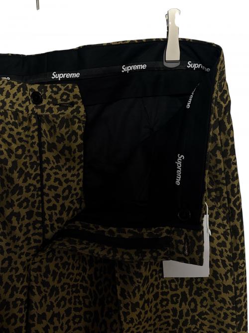 SUPREME（シュプリーム）Supreme (シュプリーム) Leopard Wool Trouser ( レオパード ウール トラウザー ) ゴールド×ブラウン サイズ:34の古着・服飾アイテム