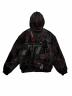 Supreme (シュプリーム) Guns Embroidered Hooded Leather Jacket ( ガンズ エンブロイダード フーデッド レザー ジャケット ) ブラック サイズ:L：220000円