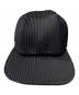 HOMME PLISSE ISSEY MIYAKE (オム プリッセ イッセイ ミヤケ) PLEATS CAP ブラック サイズ:FREE：23000円