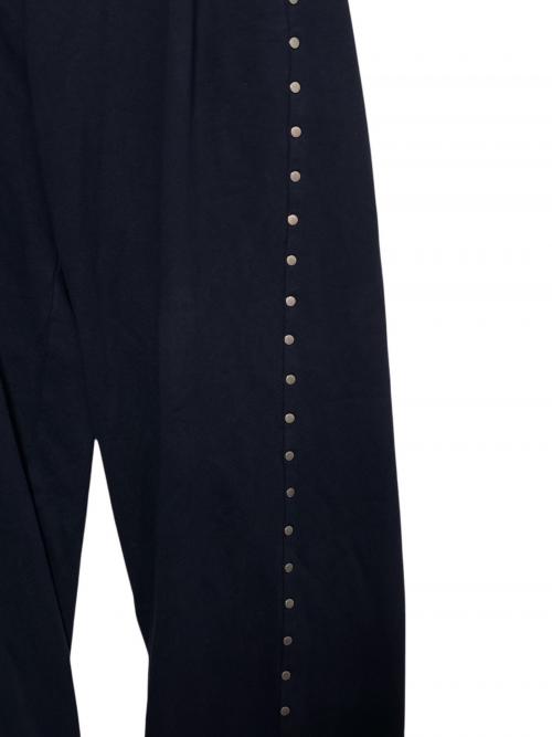 AFB（エーエフビー）AFB (エーエフビー) STUDDED BAGGY SWEAT PANTS ネイビー サイズ:XLの古着・服飾アイテム