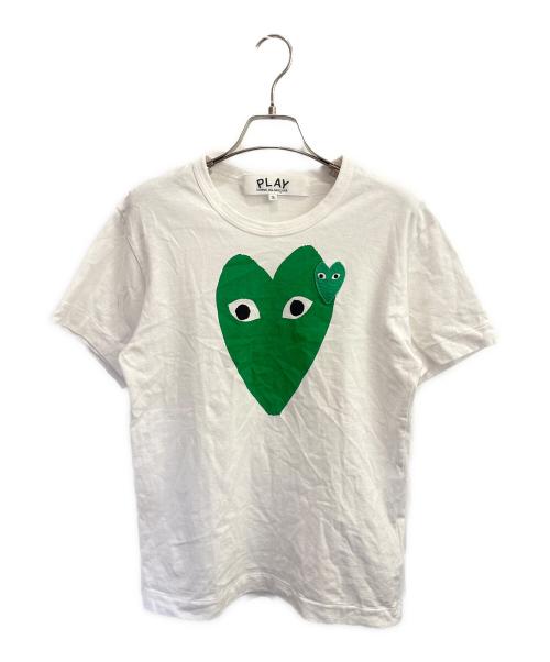 PLAY COMME des GARCONS（プレイコムデギャルソン）PLAY COMME des GARCONS (プレイコムデギャルソン) カットソー ホワイト サイズ:Sの古着・服飾アイテム
