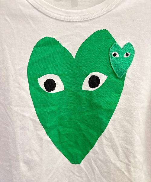 PLAY COMME des GARCONS（プレイコムデギャルソン）PLAY COMME des GARCONS (プレイコムデギャルソン) カットソー ホワイト サイズ:Sの古着・服飾アイテム