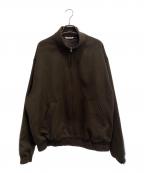AURALEEオーラリー）の古着「BABY CAMEL FLANNEL ZIP BLOUSON」｜ブラウン