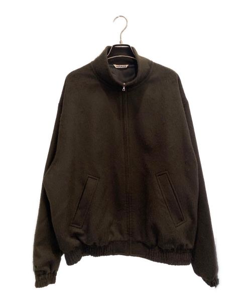 AURALEE（オーラリー）AURALEE (オーラリー) BABY CAMEL FLANNEL ZIP BLOUSON ブラウン サイズ:5の古着・服飾アイテム