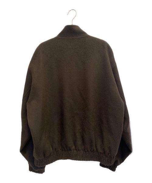AURALEE（オーラリー）AURALEE (オーラリー) BABY CAMEL FLANNEL ZIP BLOUSON ブラウン サイズ:5の古着・服飾アイテム