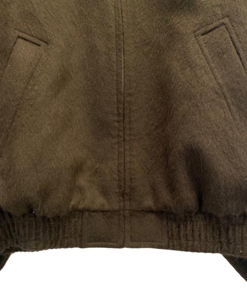 AURALEE（オーラリー）AURALEE (オーラリー) BABY CAMEL FLANNEL ZIP BLOUSON ブラウン サイズ:5の古着・服飾アイテム