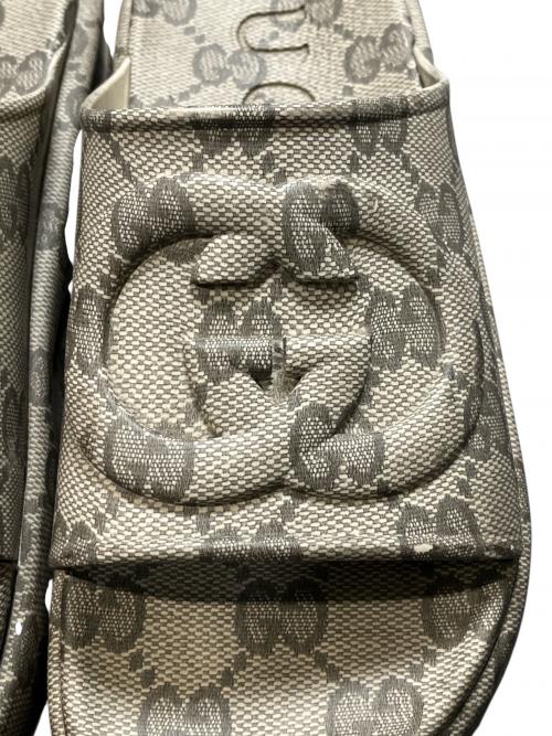 GUCCI（グッチ）GUCCI (グッチ) インターロッキングG スライド カーキ サイズ:11の古着・服飾アイテム