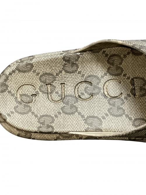GUCCI（グッチ）GUCCI (グッチ) インターロッキングG スライド カーキ サイズ:11の古着・服飾アイテム