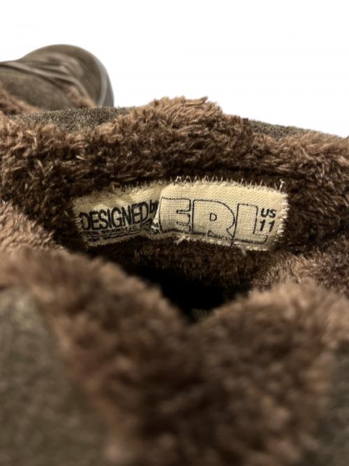 ERL（イーアールエル）ERL (イーアールエル) Suede Vamp Skate Sneaker ブラウン サイズ:11 未使用品の古着・服飾アイテム