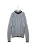 Dior（ディオール）の古着「ローゲージ 編み込み タートルネック ニット」｜スカイブルー